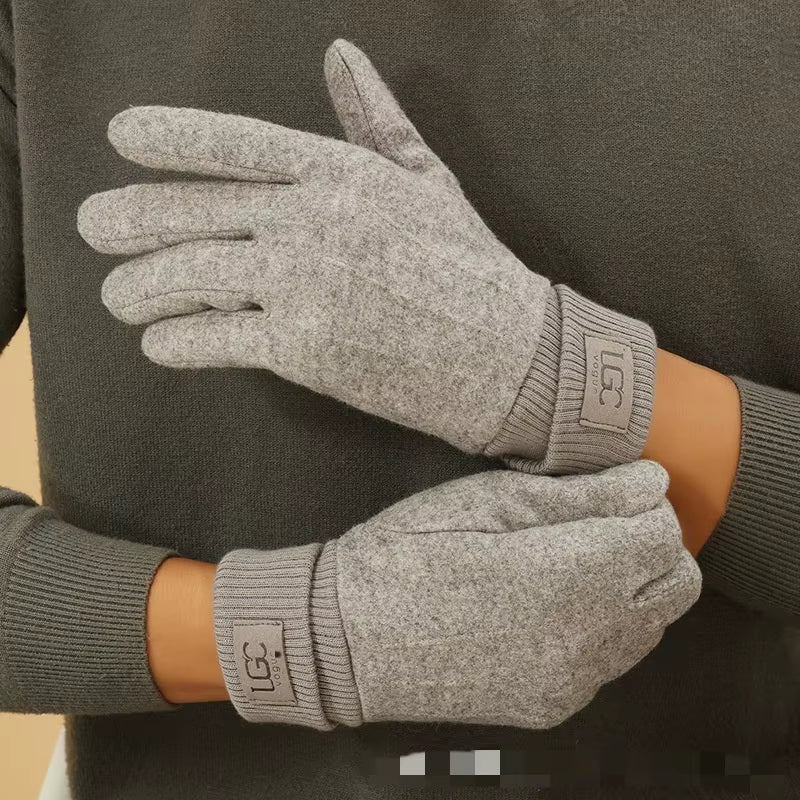 Winter Cashmere Gloves for Women Warm Touch Screen Gloves Men Gloves Outdoor Cold Protection Cycling Thick Full Finger Mittens