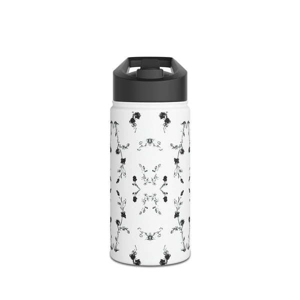 Stainless Steel Flower Me Water Bottle, Standard Lid