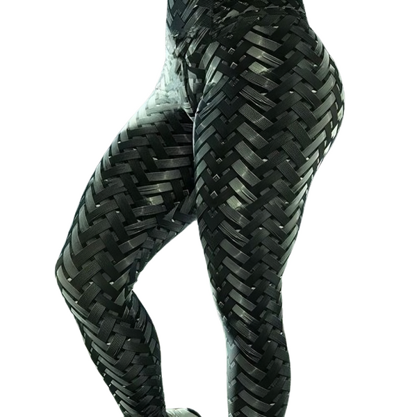 High Waist Iron Weave Push Up Yoga Leggings