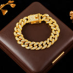 Cuban Link Rhinestone Jewelry: Necklaces, Bracelets & Sets