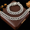 Cuban Link Rhinestone Jewelry: Necklaces, Bracelets & Sets