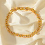 Cuban Link Rhinestone Jewelry: Necklaces, Bracelets & Sets