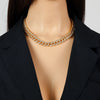 Cuban Link Rhinestone Jewelry: Necklaces, Bracelets & Sets