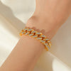 Cuban Link Rhinestone Jewelry: Necklaces, Bracelets & Sets