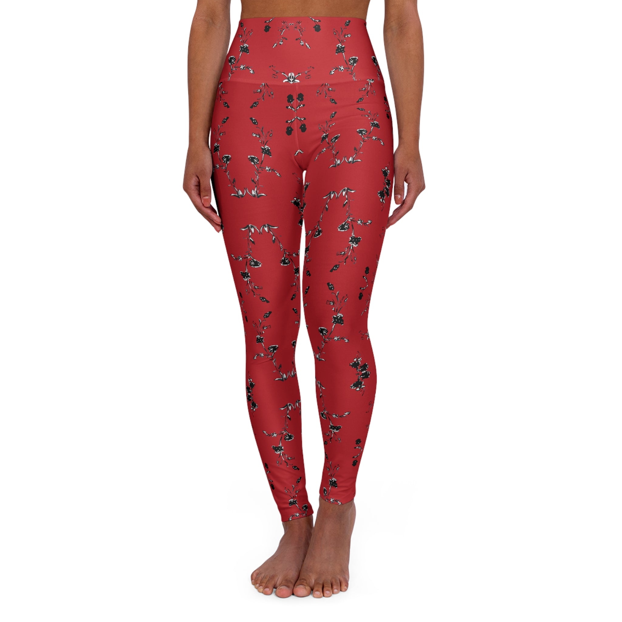 High Waisted Flower Me Yoga Leggings