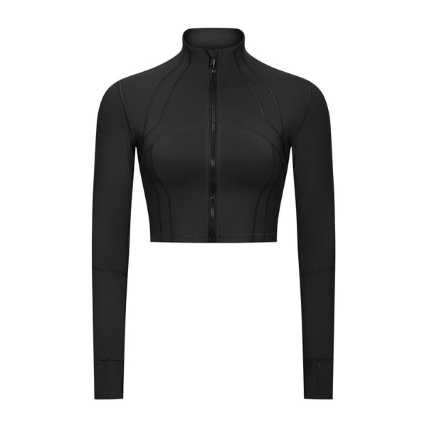Yoga Stand-Up Collar Jacket: Slim Fit, Comfortable & Casual