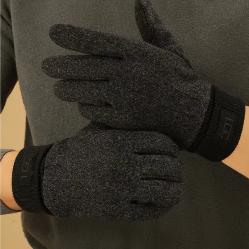Winter Cashmere Gloves for Women Warm Touch Screen Gloves Men Gloves Outdoor Cold Protection Cycling Thick Full Finger Mittens