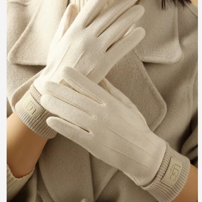 Winter Cashmere Gloves for Women Warm Touch Screen Gloves Men Gloves Outdoor Cold Protection Cycling Thick Full Finger Mittens