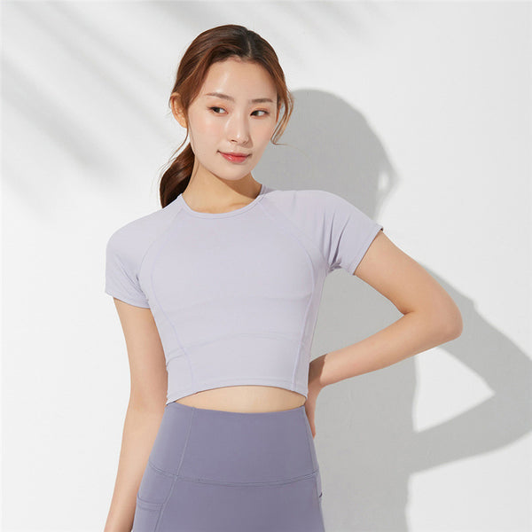 Women's Short-Sleeve Blouse & Sports Tights