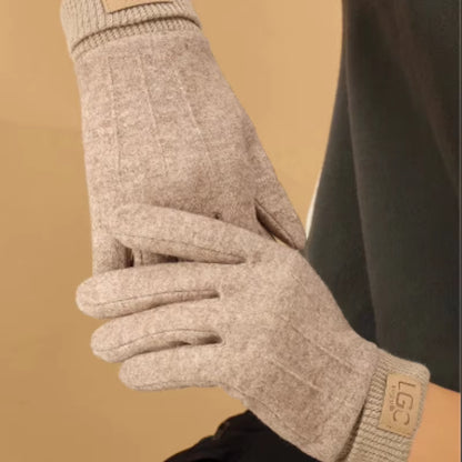 Winter Cashmere Gloves for Women Warm Touch Screen Gloves Men Gloves Outdoor Cold Protection Cycling Thick Full Finger Mittens