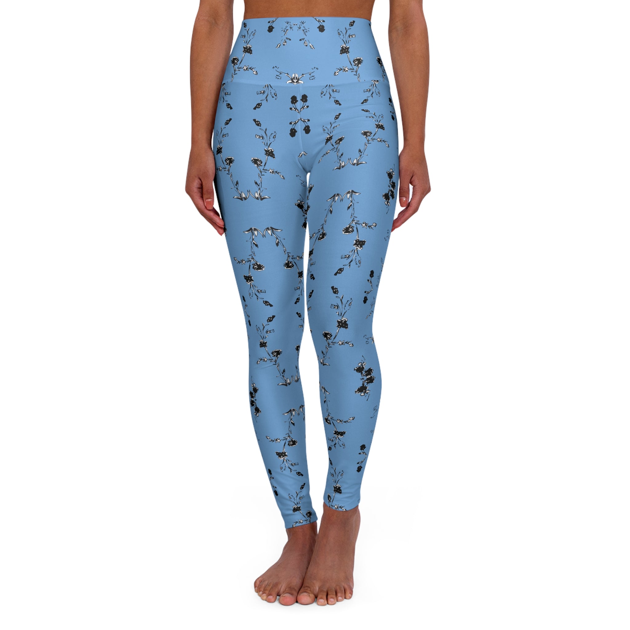 High Waisted Flower Me Yoga Leggings