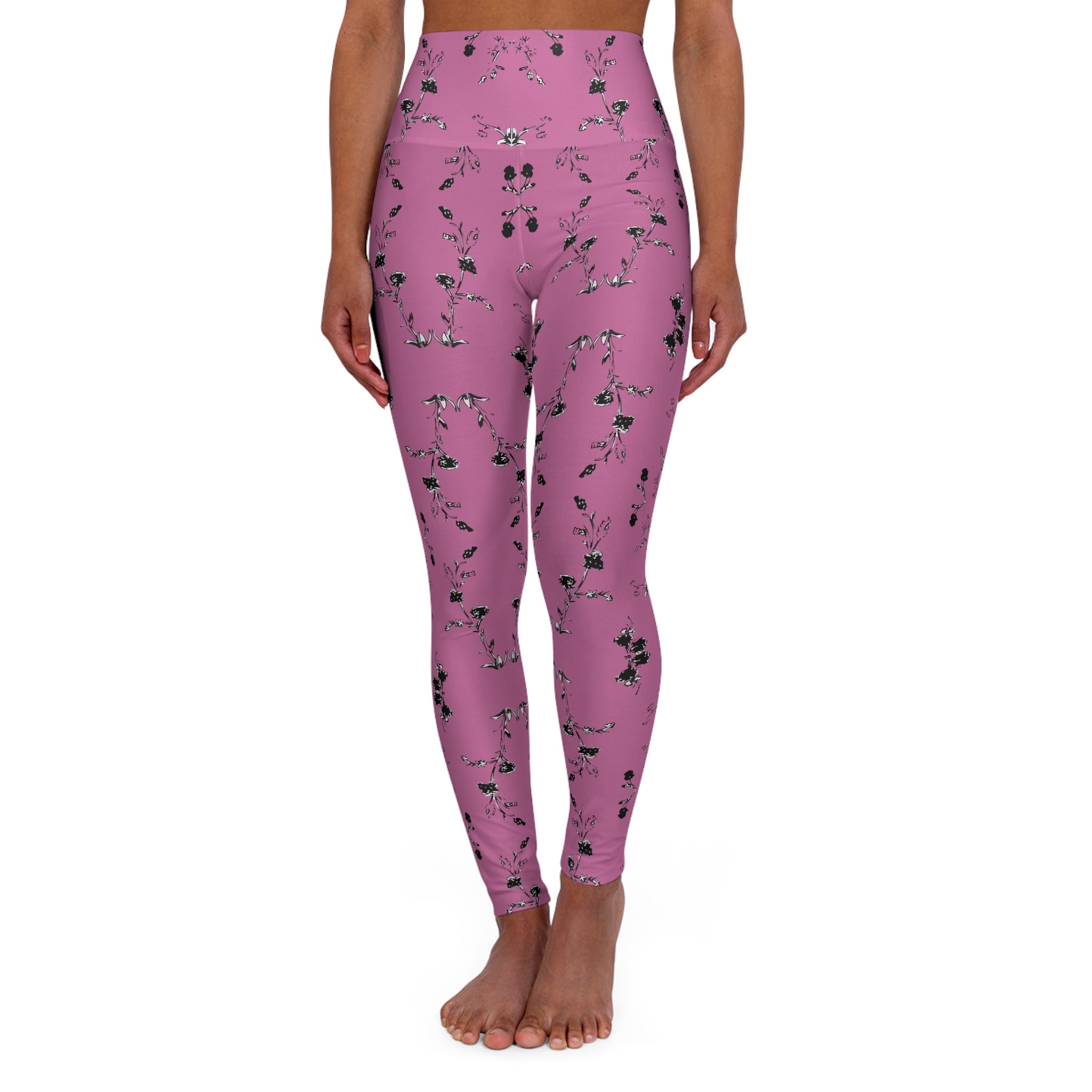 High Waisted Flower Me Yoga Leggings