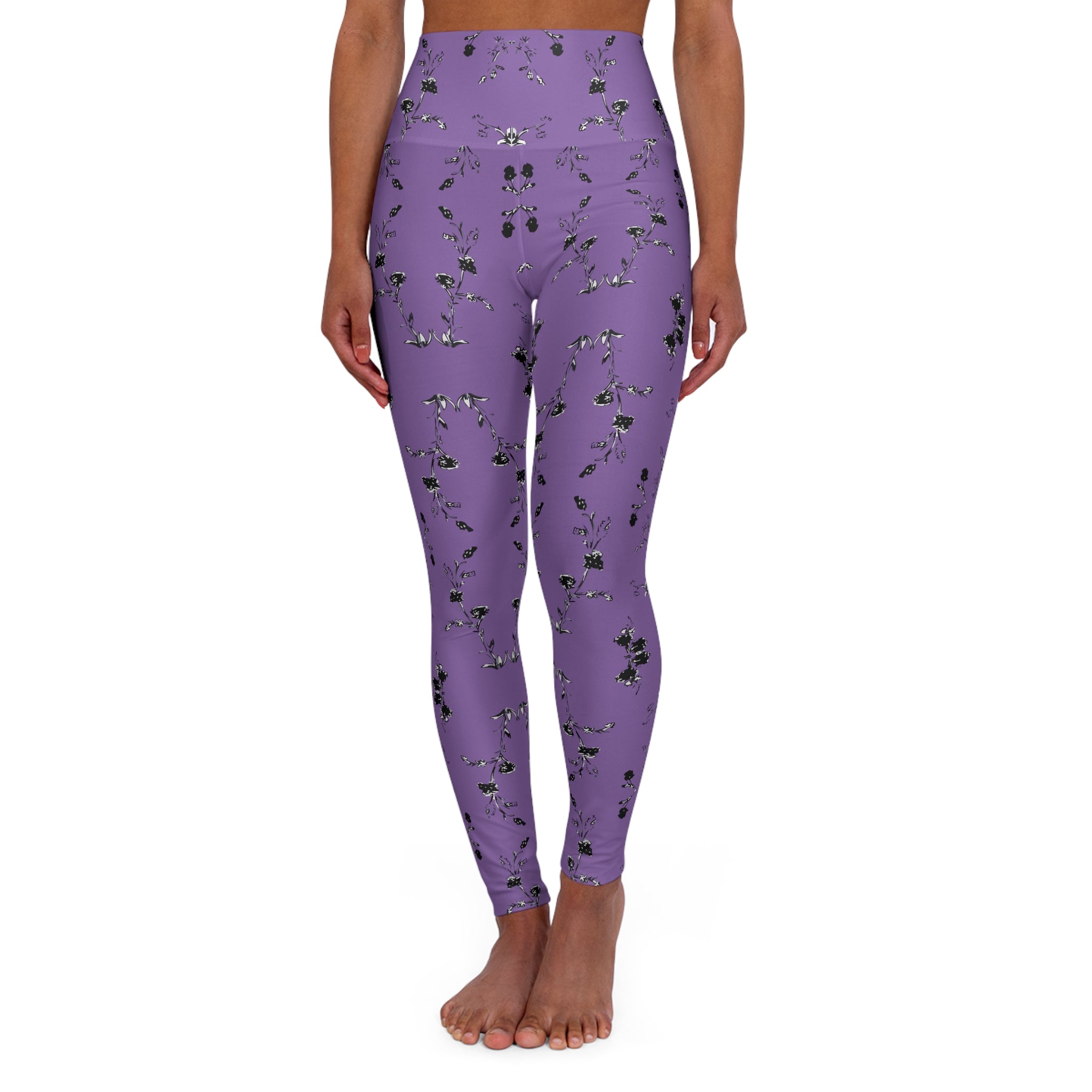 High Waisted Flower Me Yoga Leggings
