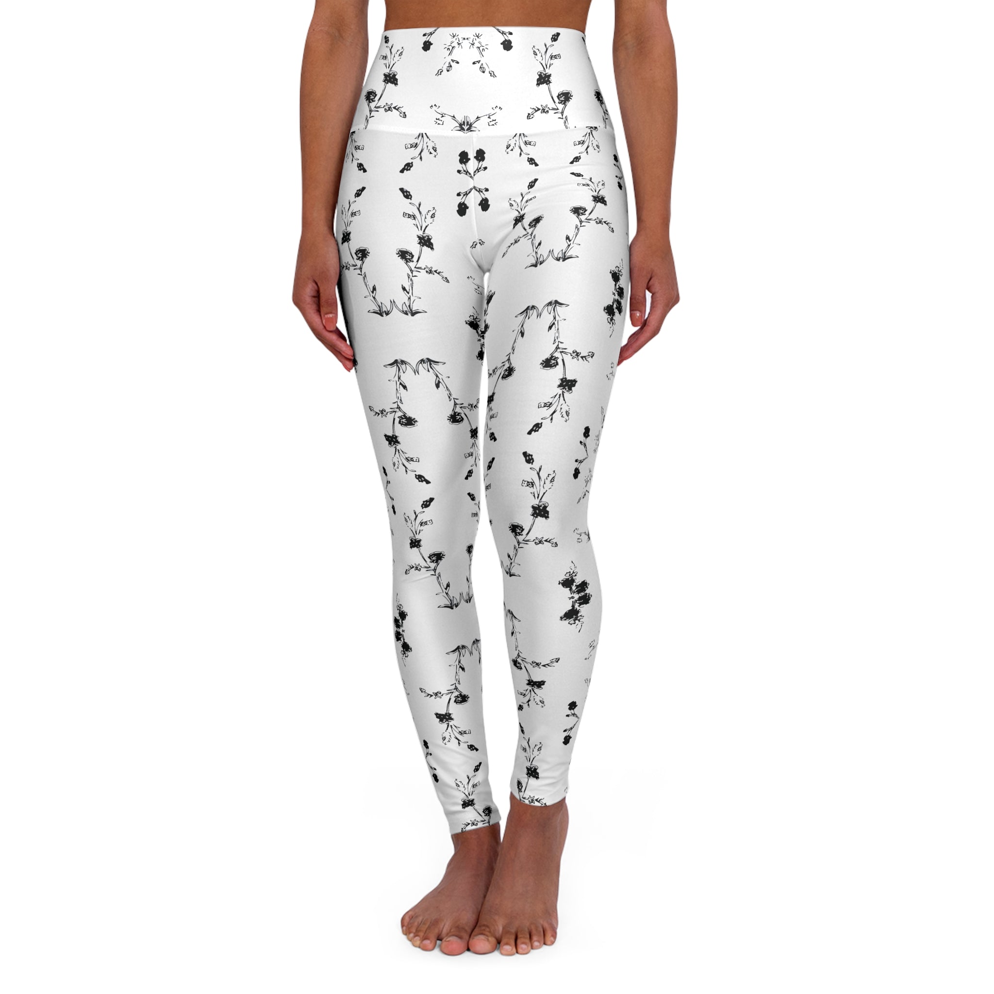 High Waisted Flower Me Yoga Leggings