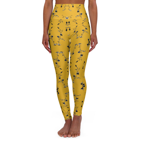 High Waisted Flower Me Yoga Leggings