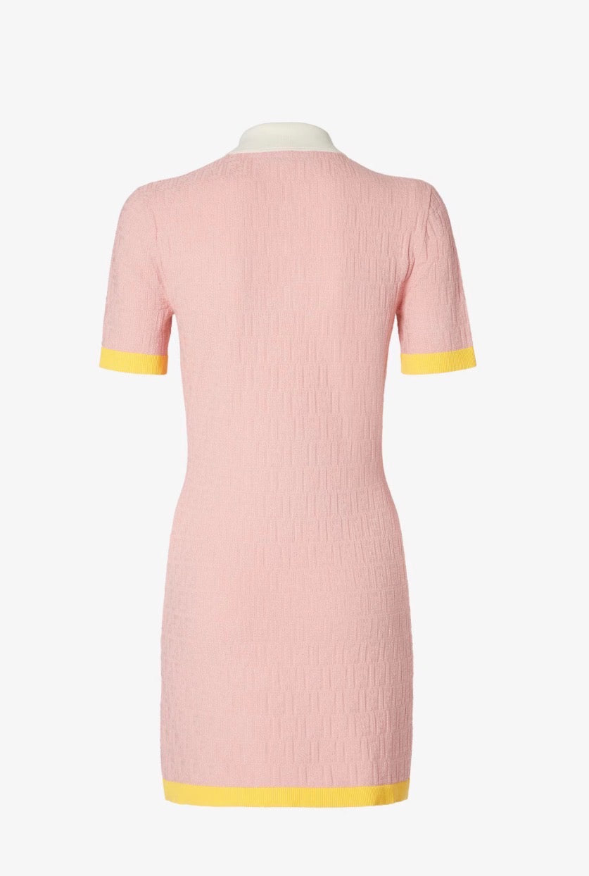 Pink FF Cotton and Silk Dress