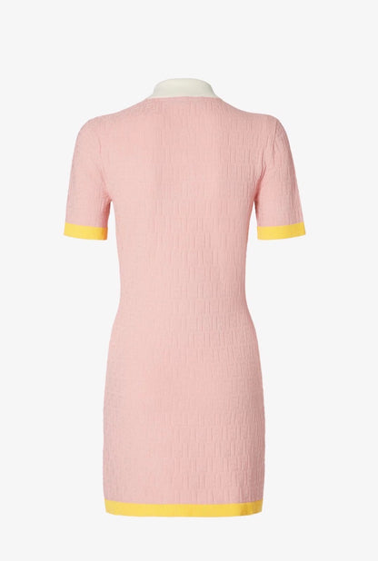 Pink FF Cotton and Silk Dress