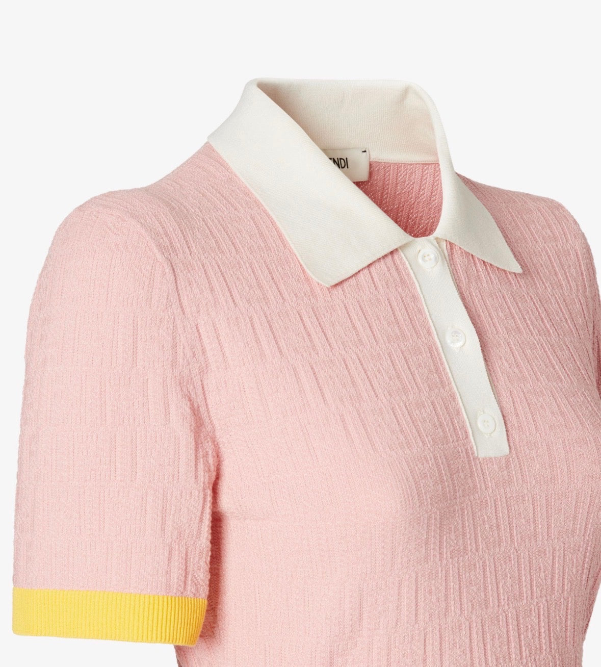 Pink FF Cotton and Silk Dress
