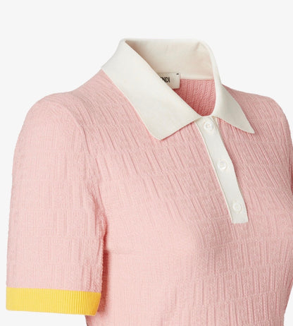 Pink FF Cotton and Silk Dress