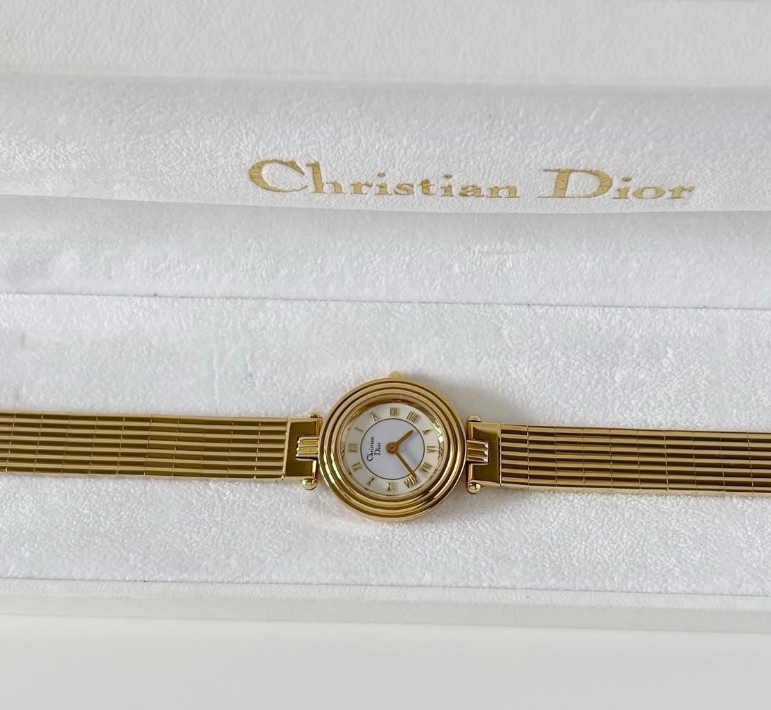 Vintage Gold Christian Dior Watch