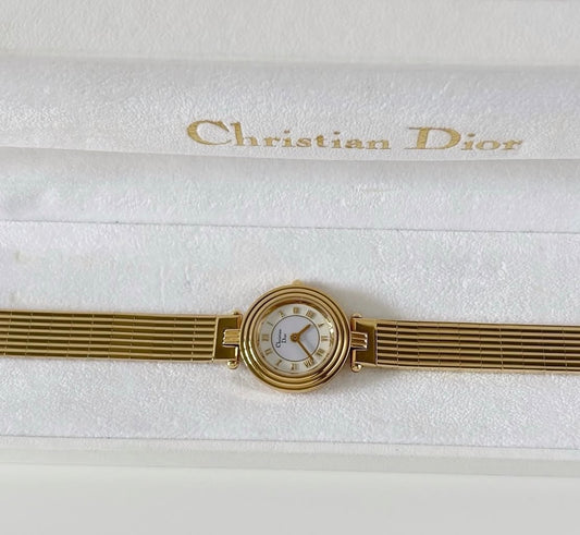 Vintage Gold Christian Dior Watch