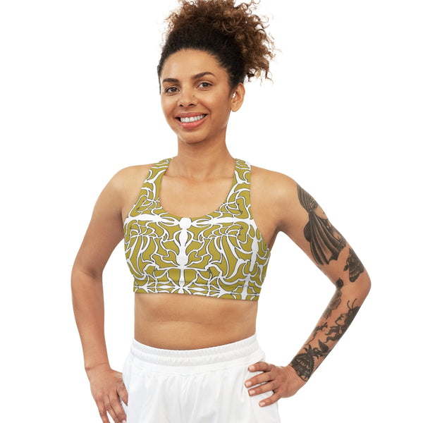 Seamless Floral Mystic Sports Bra