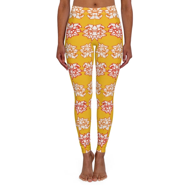 Women's Floral Burst Spandex Leggings